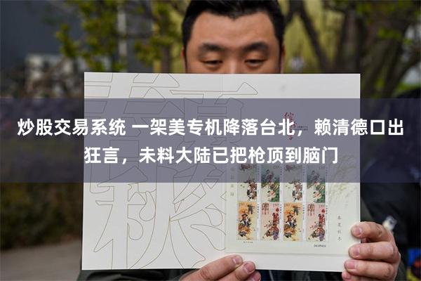 炒股交易系统 一架美专机降落台北，赖清德口出狂言，未料大陆已把枪顶到脑门