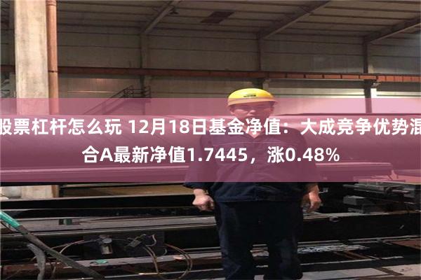 股票杠杆怎么玩 12月18日基金净值：大成竞争优势混合A最新净值1.7445，涨0.48%