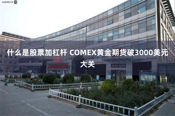 什么是股票加杠杆 COMEX黄金期货破3000美元大关